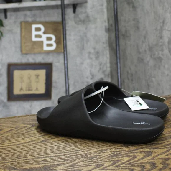 NWT Goodfellow & Co Mens Kendrix Slide Sandals 92542327 Black 10 - Picture 6 of 10